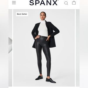 Spanx faux leather leggings